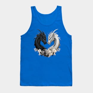 Dragons in Heart Shape Tank Top